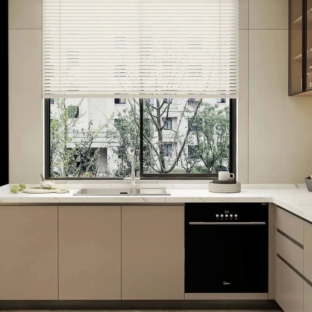 Minimalist Luxury Custom Pine Wood Kitchen Cabinets Multi-Functional Storage Cabinet Integrated Sideboard DIY Design Water