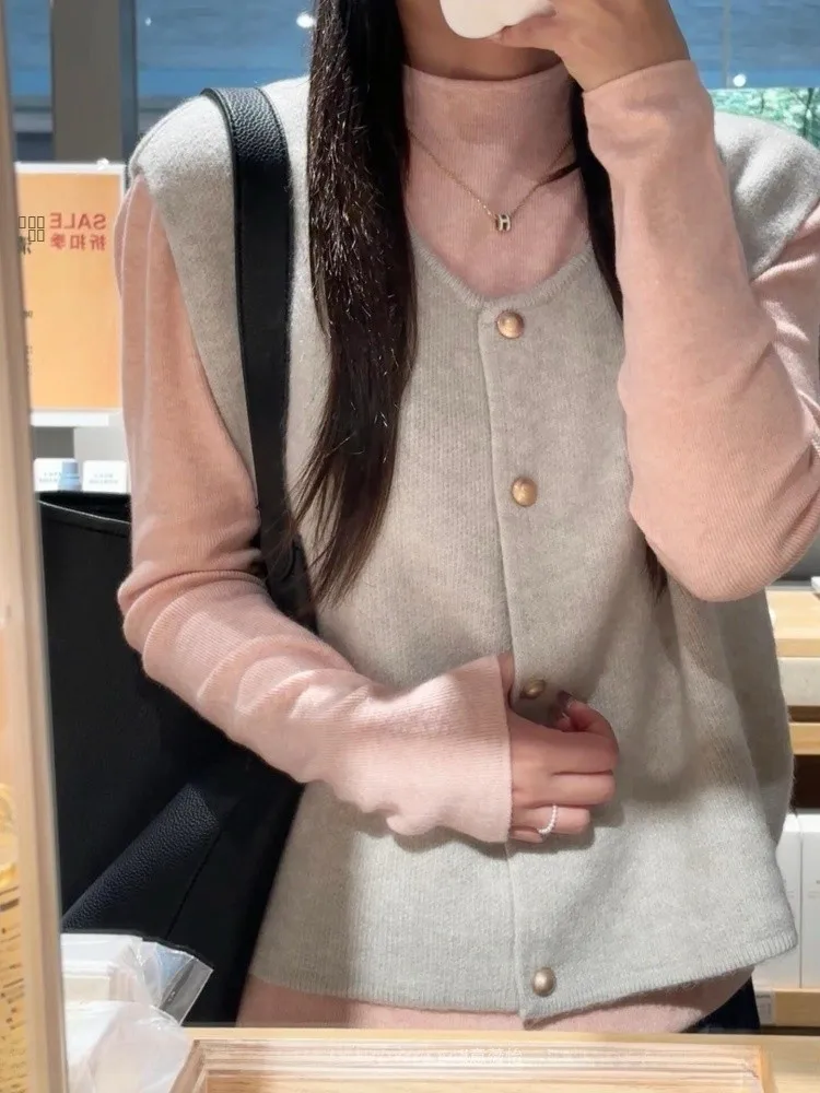 

Мягкая трикотажная основа Irt, женский топ с высоким воротником, осень-зима, внутренняя одежда, многослойная универсальная базовая одежда