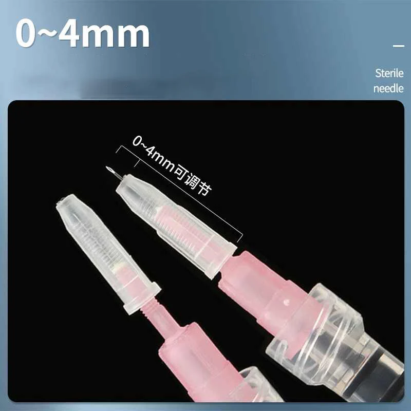 31G Adjustable Hand Needle 0-4mm Disposable Needle Micro Beauty Needle Small Needle Microneedling