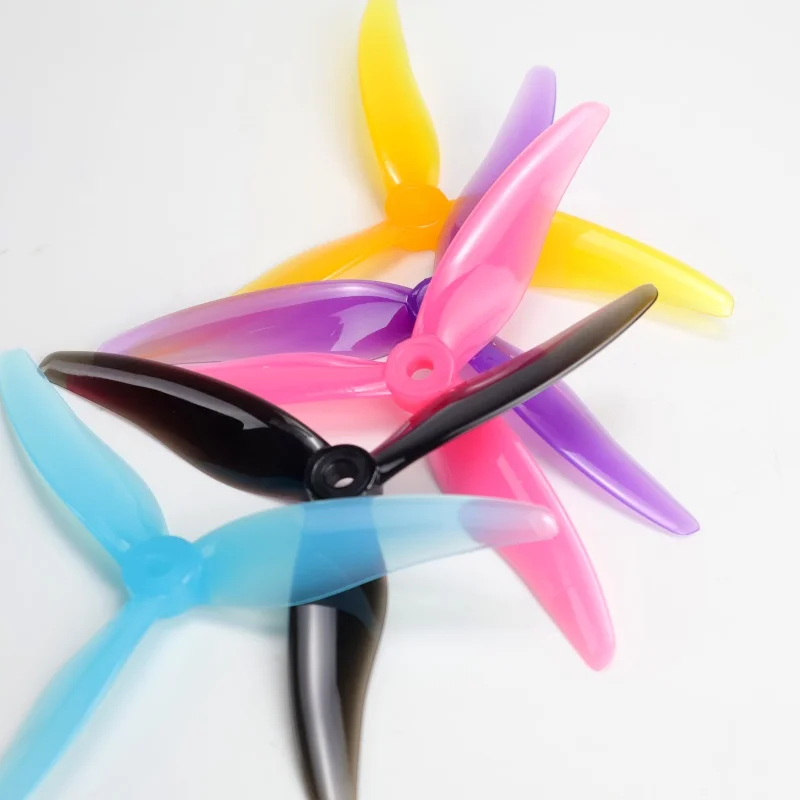 2 pairs Gemfan Hurricane 51477 5.1X4.77X3 3 blades PC fan for RC FPV race freestyle 5 inch drone replacement DIY parts