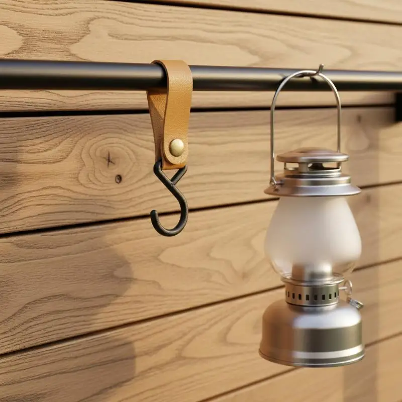 Outdoor Camping Hooks S-Shaped Rack Leather Design 1/5pcs Portable for Easy Hanging