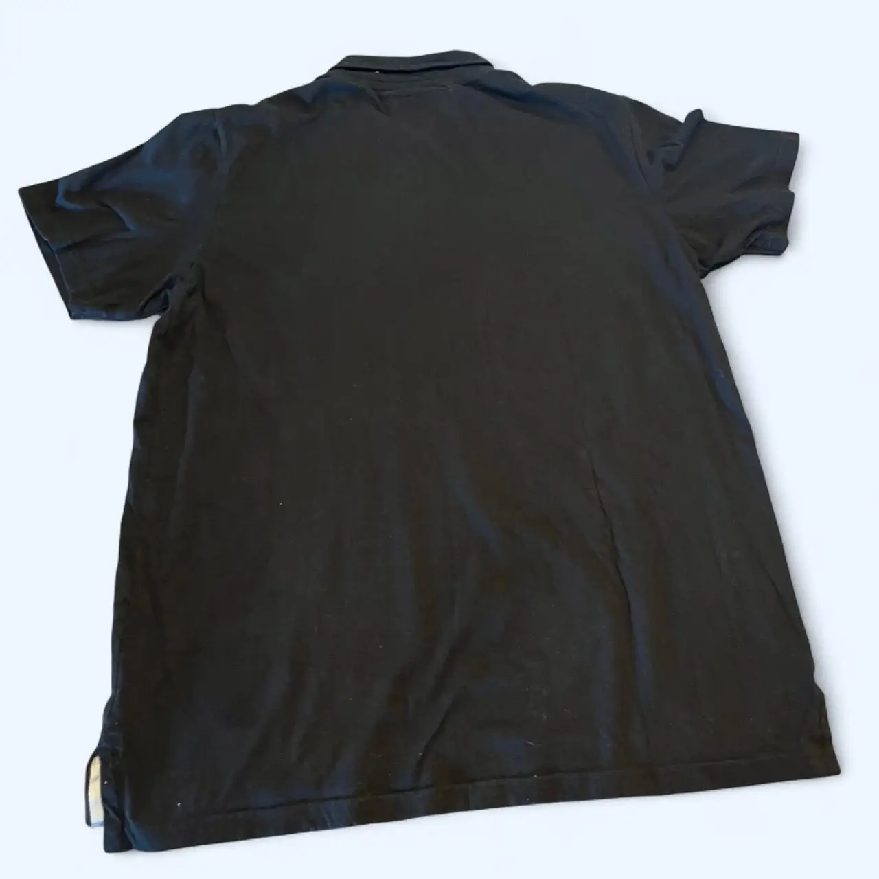 Men's Black Polo-shirts Short-Sleeve Streetwear Y2K White America Retro Street Minimalist and Fashionable Hip Hop Y2K Print Polo