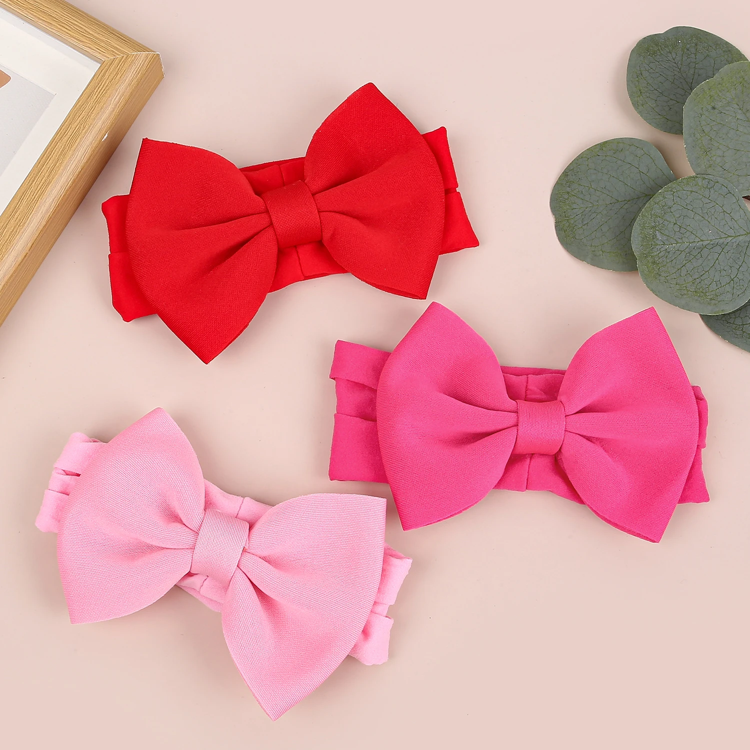 3PCS Baby Headbands Elastic Soft Newborn Hair Bows Headbands for Baby Girl Children Turban Infant Headband Hair Accessories