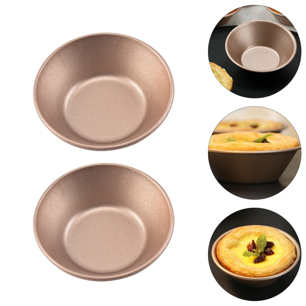 

4pcs Mold Set Carbon Steel Non-Stick Baking Cup Molds For Cake Pudding Jelly Tart Pan Oven Safe Bakeware Tools Kitchen Barware