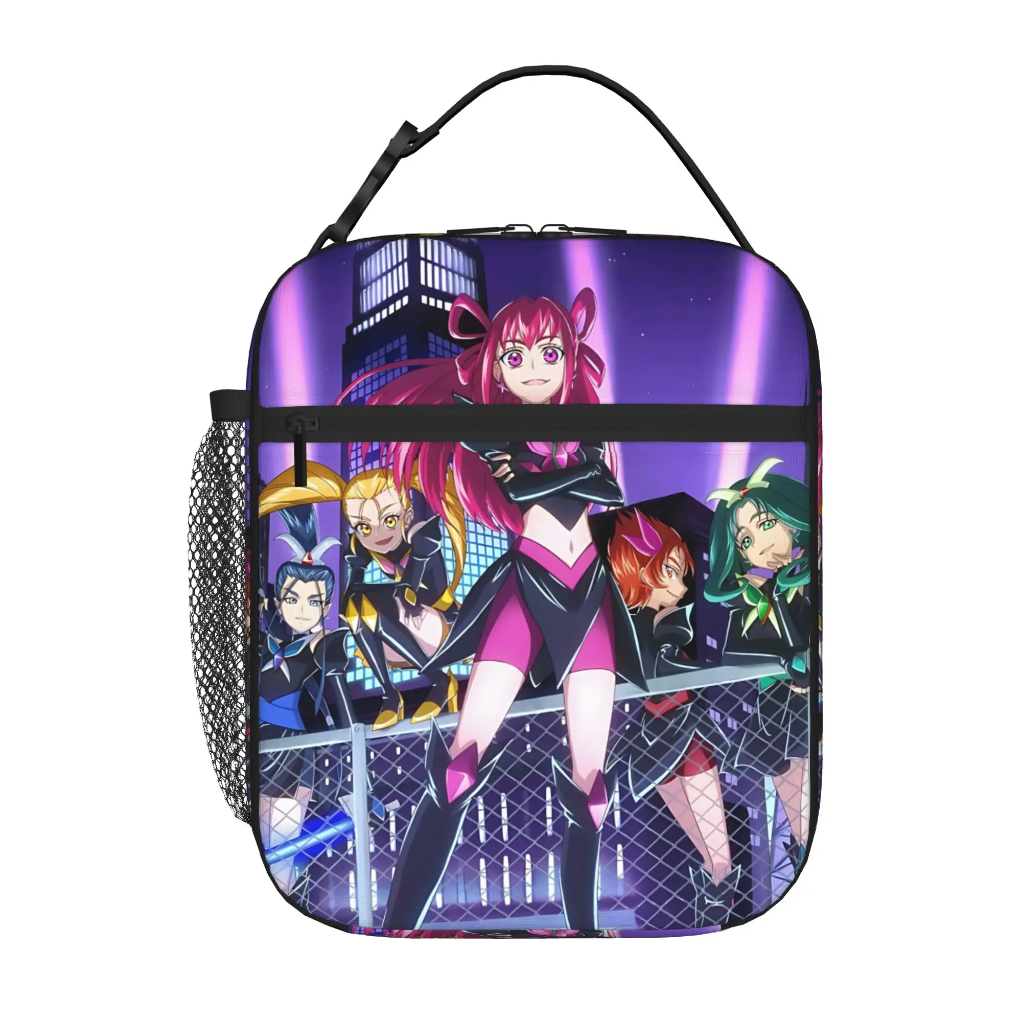 1 Piece Portable Lunch Container Pose  Zipper Closure Durable Pocket Pretty Cure Series  For Lunch Lunch Box Bag