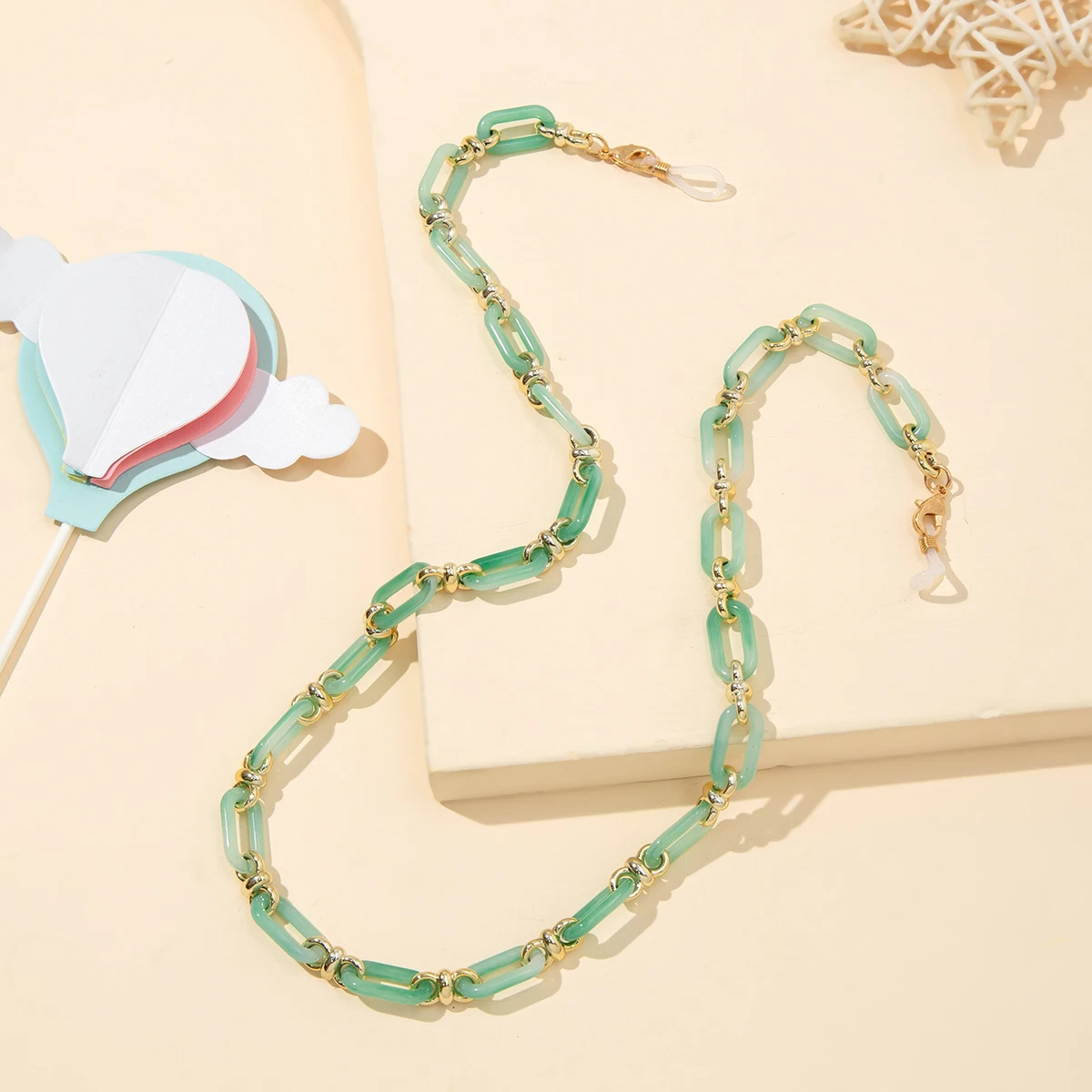 Accessories Acrylic Resin Glasses  Eye Wear Accessories Eyeglass Lanyard Metal Chain Neck Strap Neckband Glasses Chain