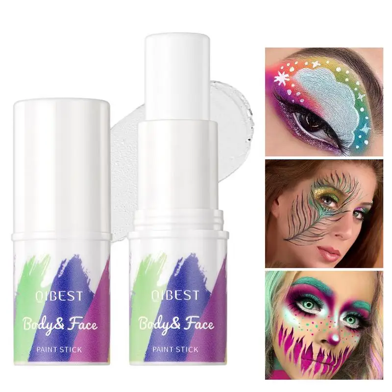 Rainbow Face Body Paint Stick Painting Paste Washable Body Tattoo Colored Oil Pigment Pen Party Festival Makeup Cosmetic Paint