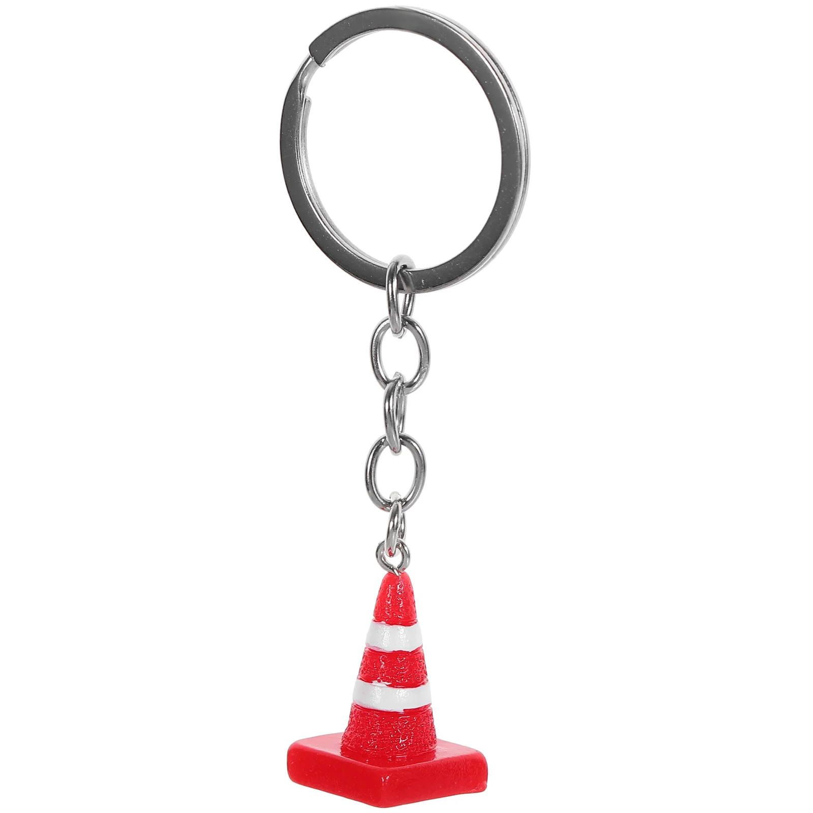 Mini Traffic Police Cone Keychain Unique Hanging Decor Mens Backpack for Wallet Pendant Toy Room Small Cute