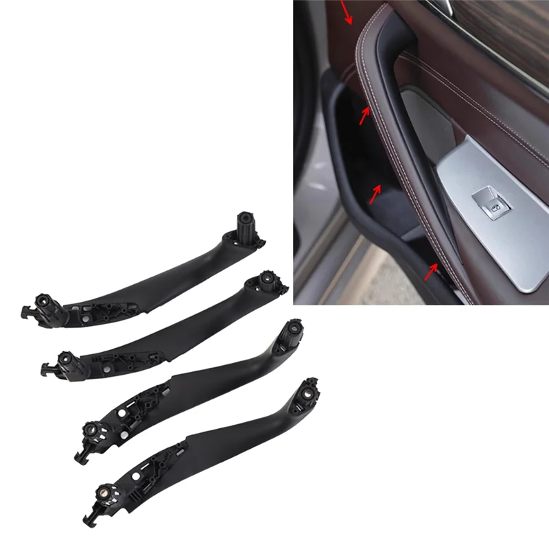 

AT92-Car Interior Door Armrests Panel Door Handle Cover Car Interior Accessories For BMW 5 Series G30 G38 2018-2023