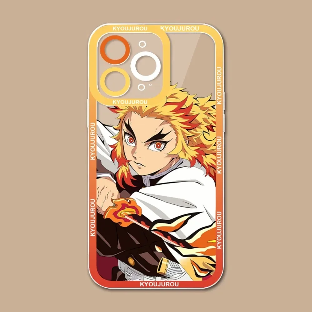 Demon Slayer Rengoku Kyoujurou Phone Case For IPhone 11 12 13 Mini Pro Max 14 Pro Max Case Shell