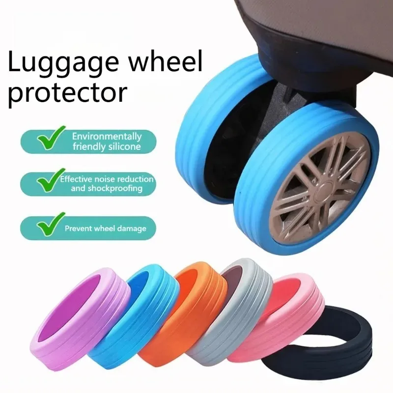 Foldable Luggage Wheel Protector, Luggage Compartment Wheel Cover, Noise Reduction Wheel Sleeve Accessories
