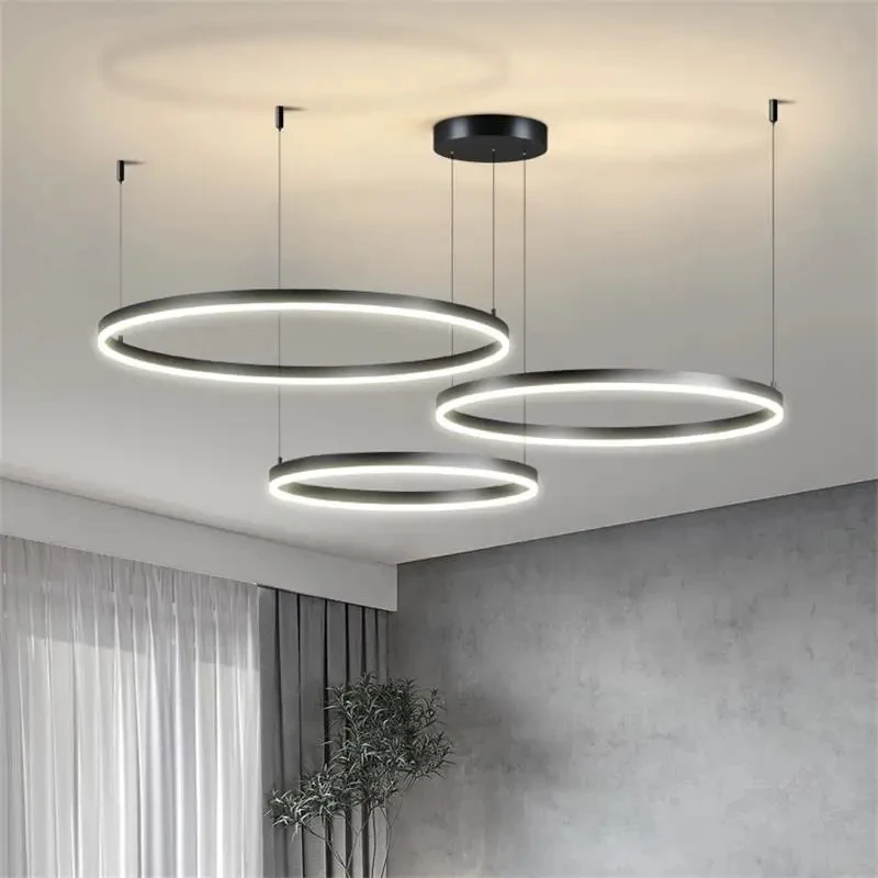 Gold Black Coffee Chandelier Lights Modern LED Ceiling Chandelier for Bedroom Dining Living Room Indoor Luxury Lighting Fixtures