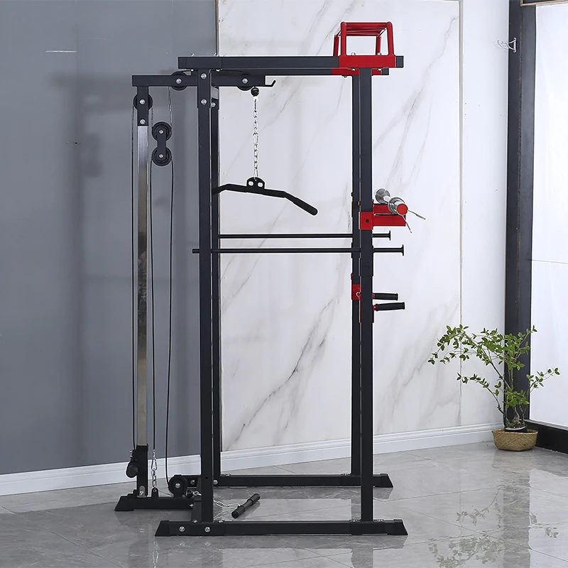 Multifunctional Gym Smith Machine for Weight Lifting Versatile Multi-Function Station