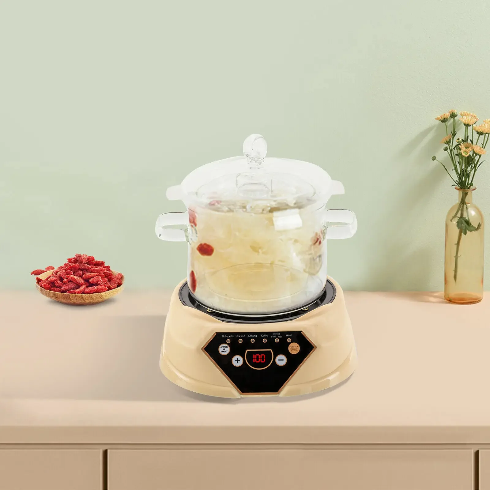 

Household Electric Stew Pot Split Multi-Function Stewing Soup Health Pot 110V for Home Kitchen