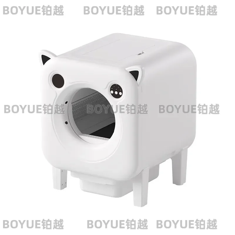 Smart Cat Litter Box with Camera AI Voice Intercom Auto Self Cleaning Deodorizing Automatic Waste Removal Pet Toilet