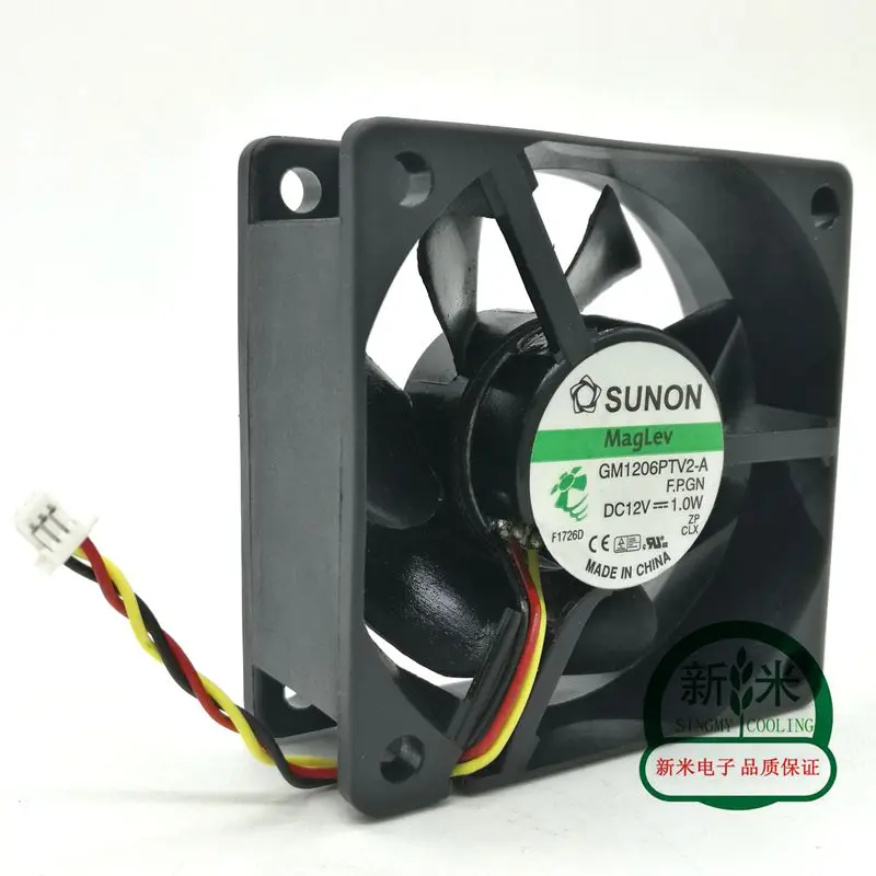 NEW SUNON GM1206PTV2-A 6025 DC12V 1.0W 6CM silence Maglev 3lines cooling fan
