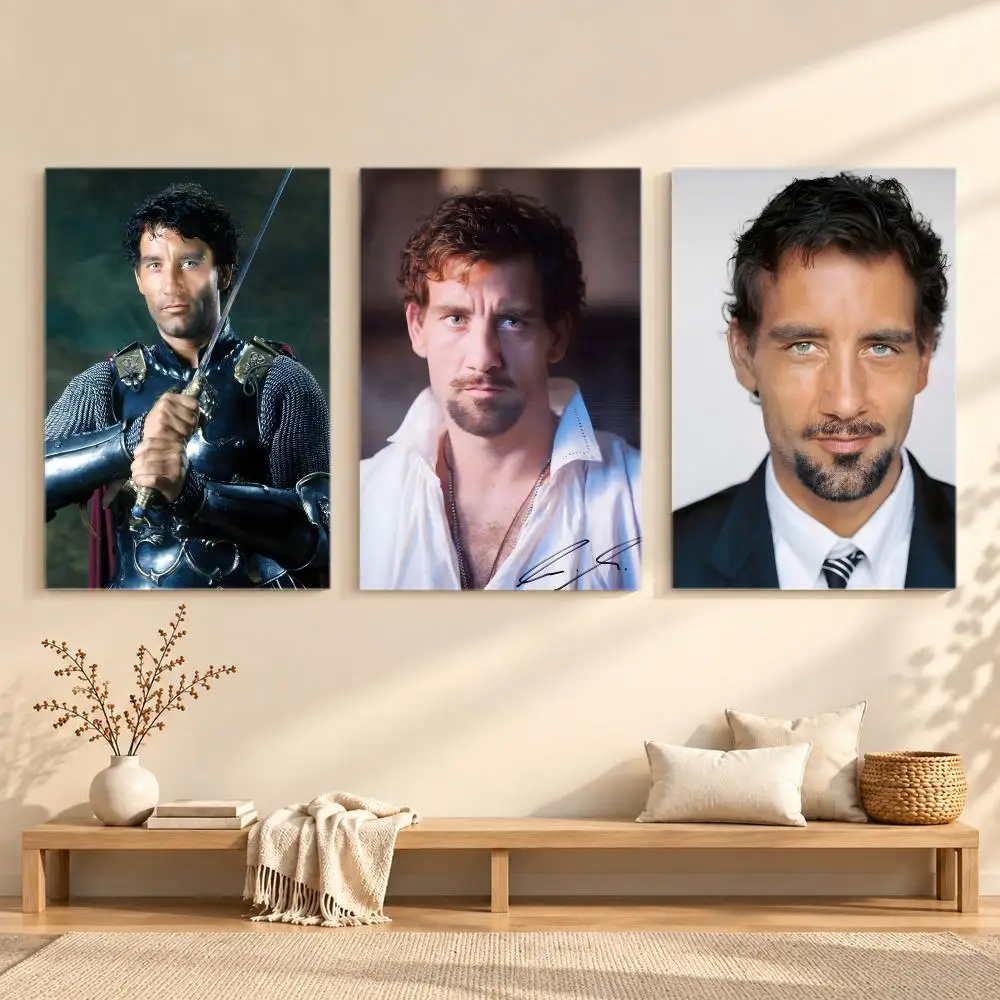 Suave Intense Actor C-Clive Owen Poster Series Print Unframed Aesthetic Wall Decor Gift Living Room Bedroom