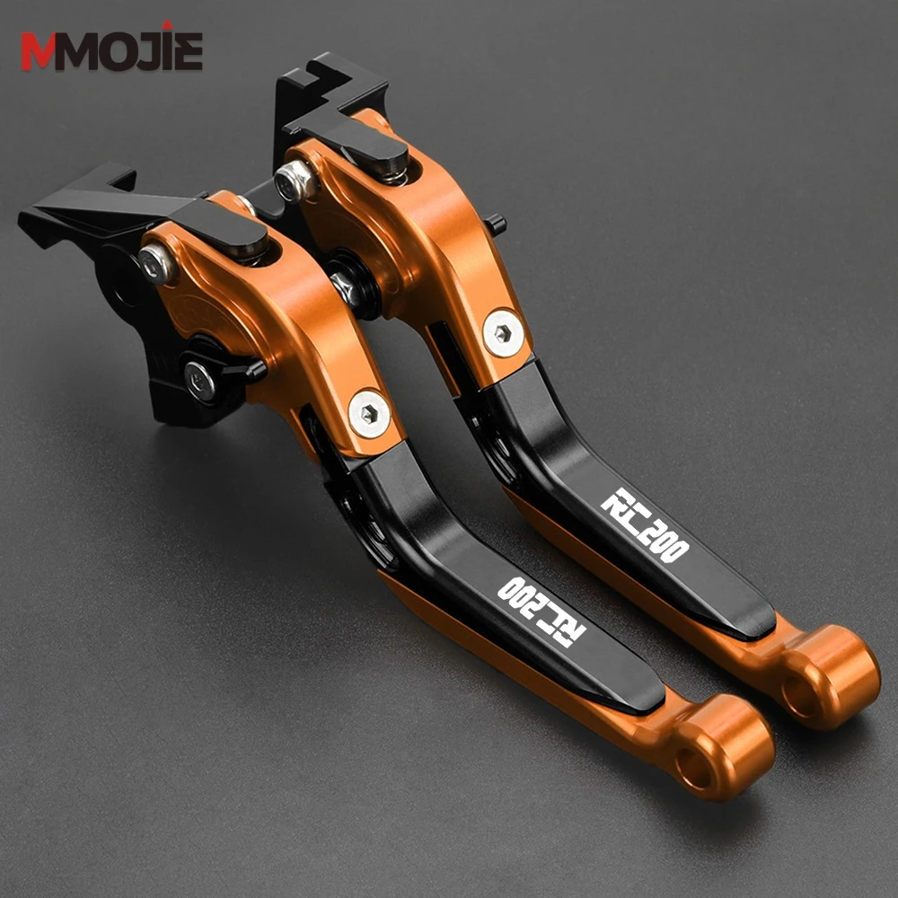 ل KTM RC200 RC 200 2014 2015 2016-2017 طوي دواسة فرامل عتلات دراجة نارية 7/8 ''22 مللي متر المقود مقبض القبضات ينتهي