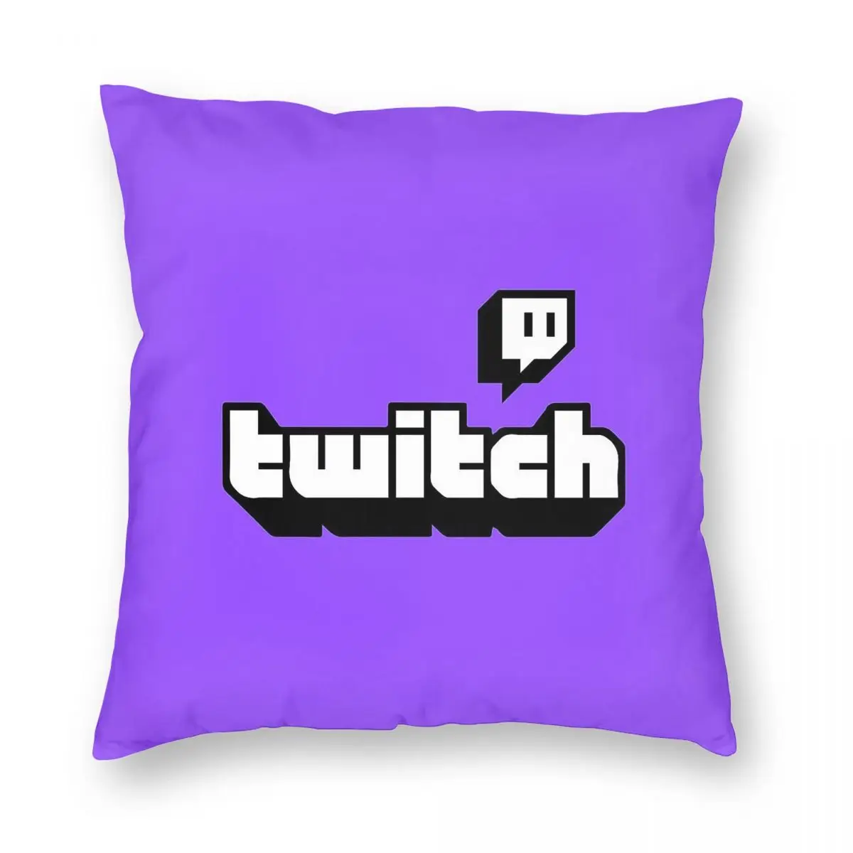 تويتش شعار مربع المخدة البوليستر الكتان المخملية نمط البريدي ديكور رمي كيس وسادة غطاء وسادة المنزل #3