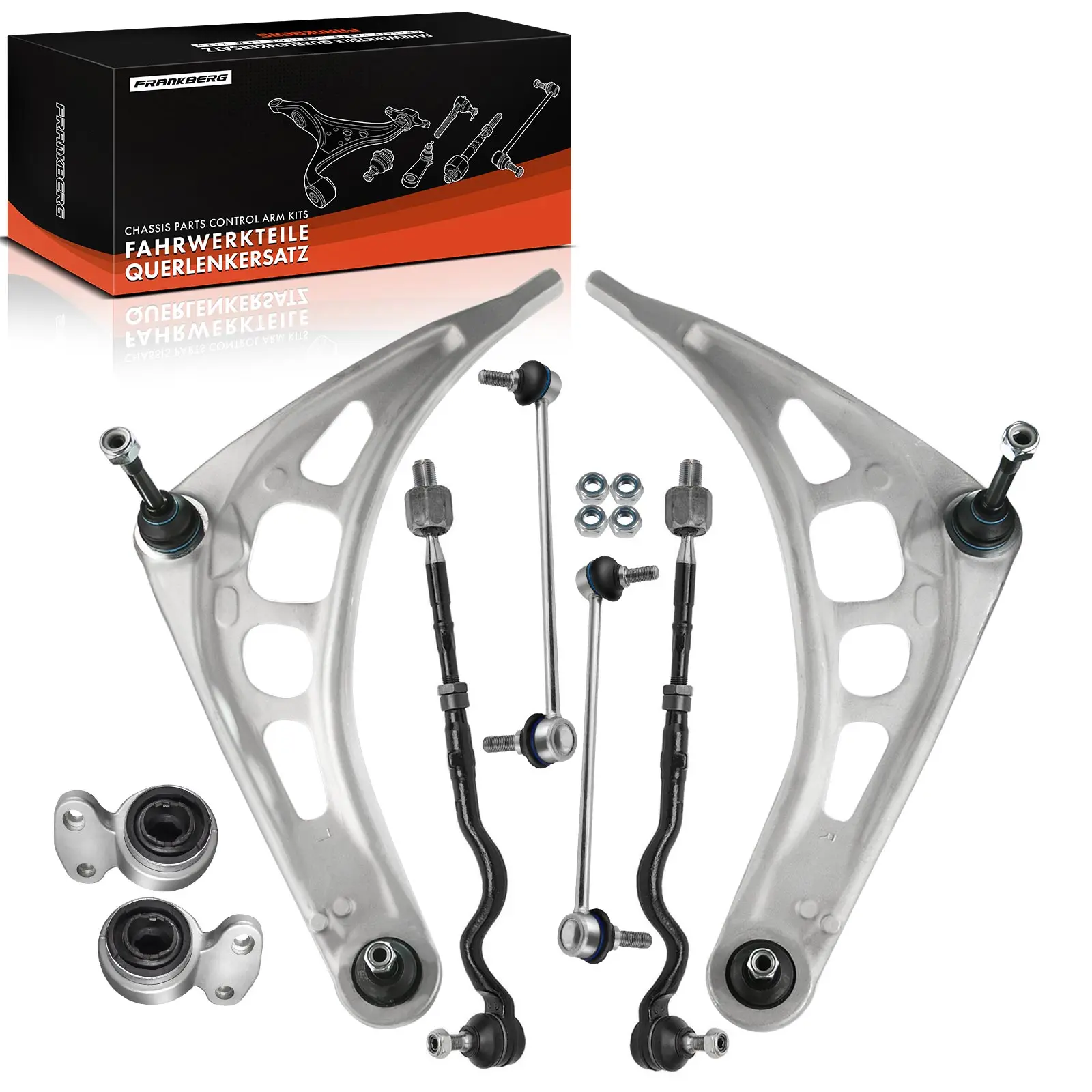 Frankberg 8-teilig Querlenker Satz Vorderachse für BMW 3er E46 3er Cabriolet 3er Compact 3er Coupe 3er Touring Z4 32106774222