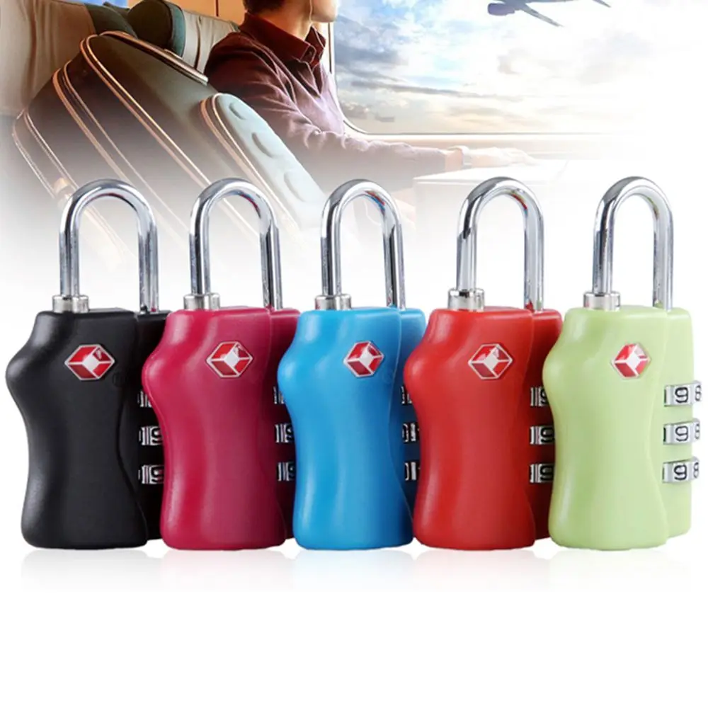 Security Luggage Lock Anti-theft Lock Safely Code Lock 3 Dial Digit Combination Lock TSA Customs Lock Combination Lock