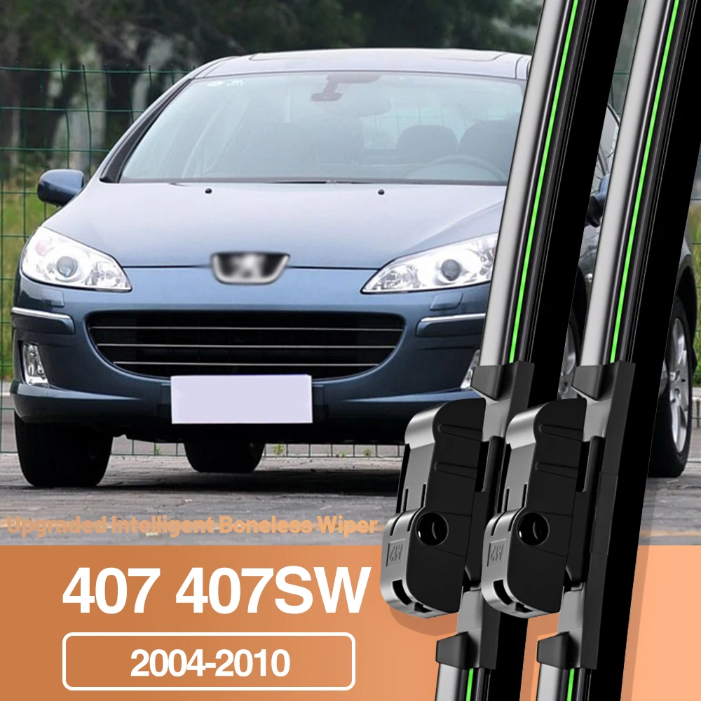 2 stücke Für Peugeot 407 407SW 2004-2010 Frontscheibe Wischer Klingen Windschutzscheibe Fenster Zubehör 2005 2006 2007 2008 2009