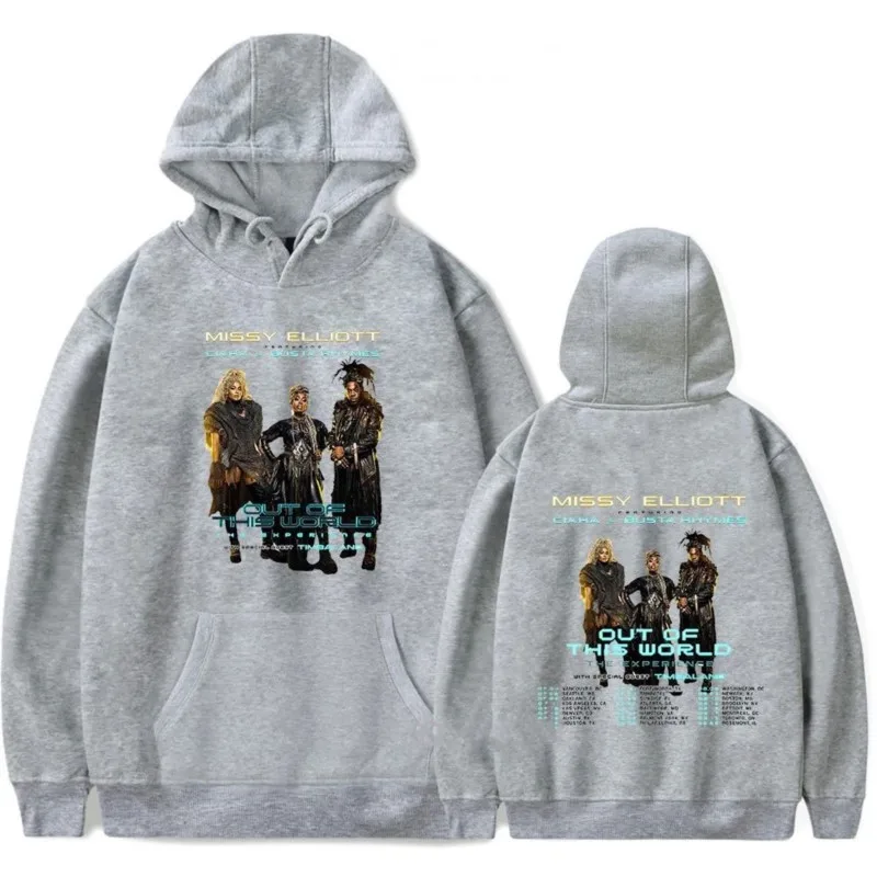 Missy Elliott Out of This World 2024 Tour Hoodie Merch For Men/Women Unisex Winter Long Sleeve Sweatshirt Hooded Streetwear