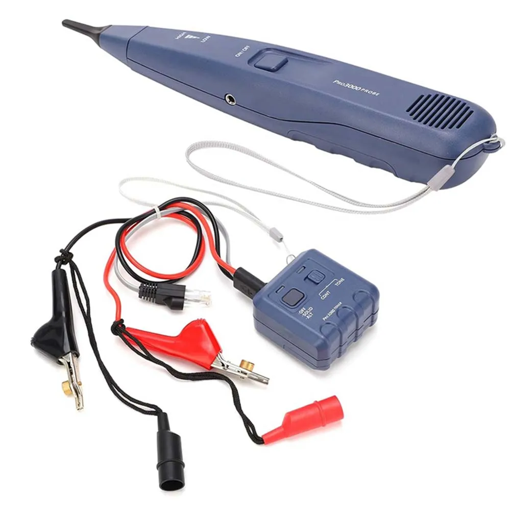 Blue Tone Generator And Probe Kit For Pro3000 SmartTone Technology Wire Toner Electrical Tool Line For Finder Cable Tester
