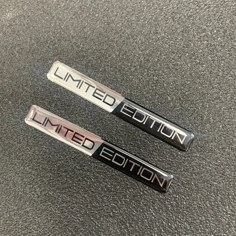 Adesivos 3D para Carro, Emblema Adesivo de Edição Limitada, Decalque de Estilo para Porta, Para-choque, Porta-malas, Lateral da Carroceria, Acessórios para Carro e Moto