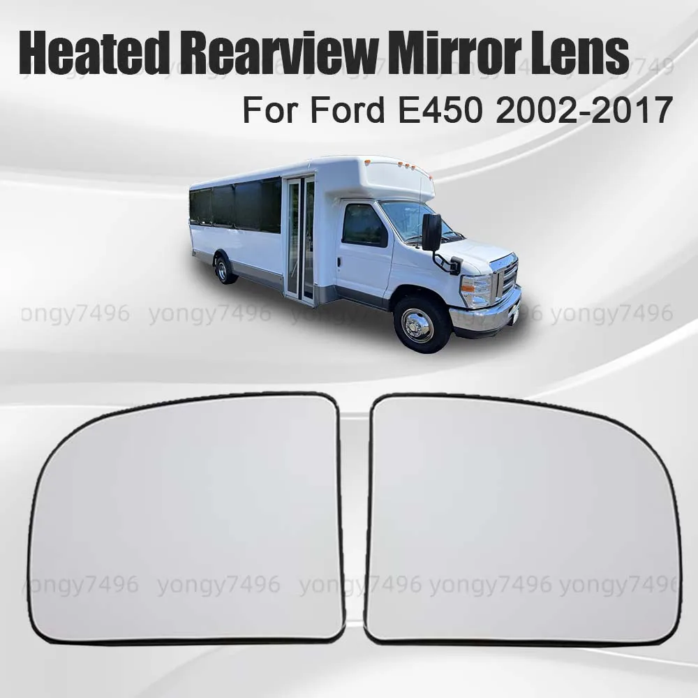

Car Wide Angle Heated Rearview Mirror Lens For Ford E450 2002-2017 Replace Cars Accessories Heated Lens Mirrored Glass Styling