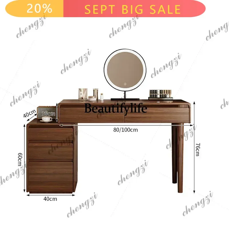 Mid Century Nordic Vanity Table Design Vintage European Trendy Vanity Table Elegant Rustic Penteadeira Dressers For Bedroom