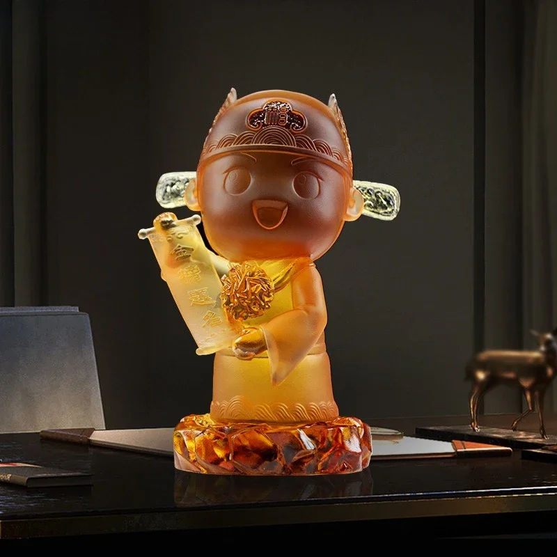 Glazed merchandise five sons to enroll in the gold list, doll ornament, the champion of the college entrance examination, c