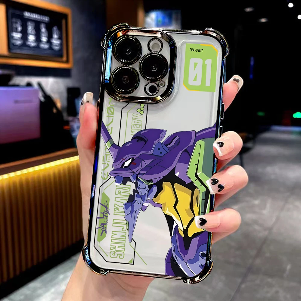 Anime N-Neon G-Genesis E-Evangelion Case for Samsung Galaxy S25 Edge S24 S23 S22 S21 S20 FE Note 20 Ultra Plus A73 A55 5G Cover view 2