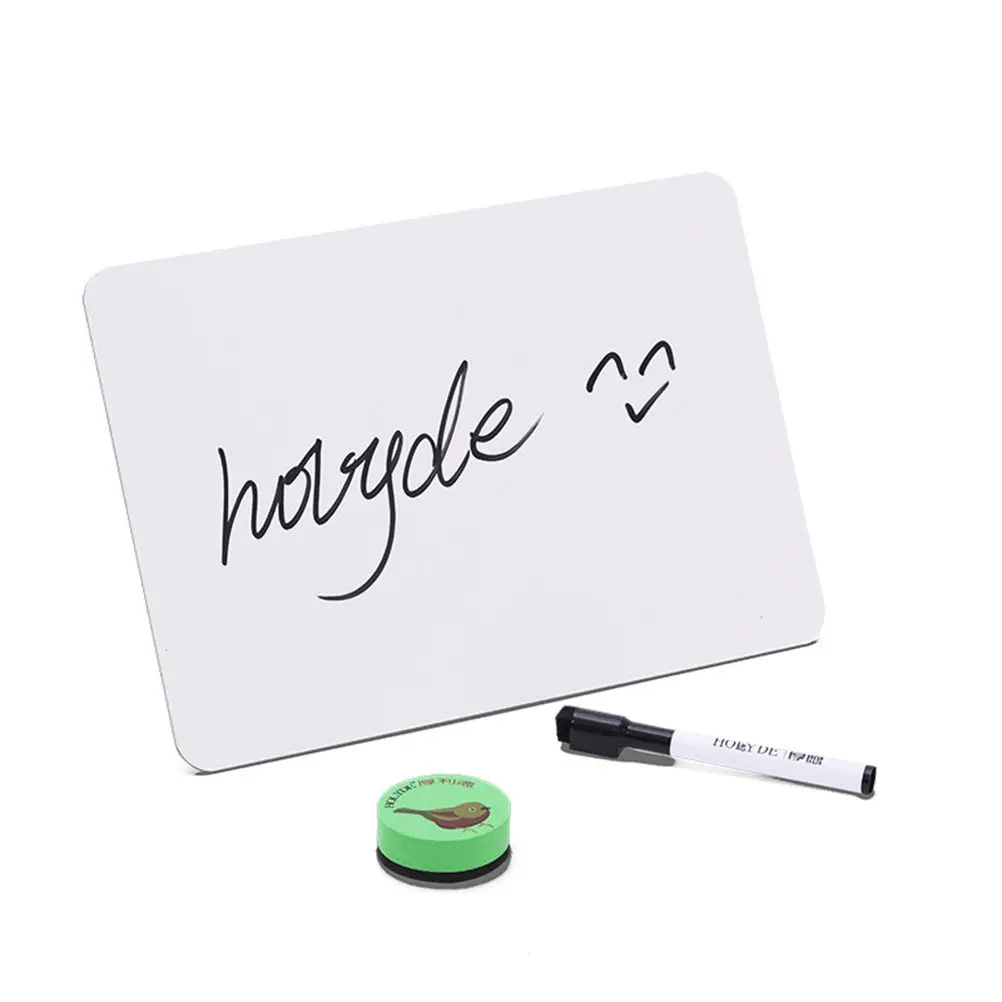 

4Pcs Double Sided Whiteboard 20cmx30cm Reusable Dry Erase Lapboard Lightweight Non-Framed Writing Surface for Classroom Math