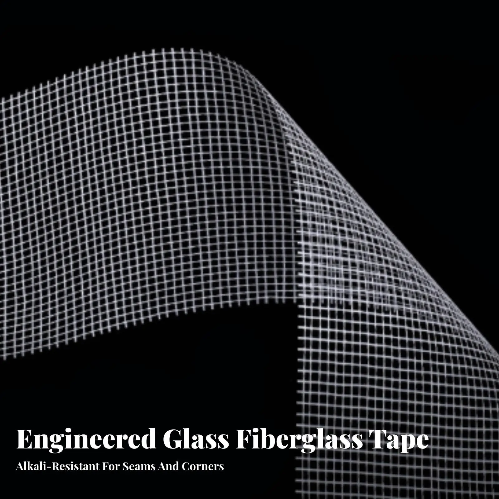 Easy to Apply Fiberglass Mesh Tape | Uniform Grid Texture, Self Mesh Tape, for Waterproofing