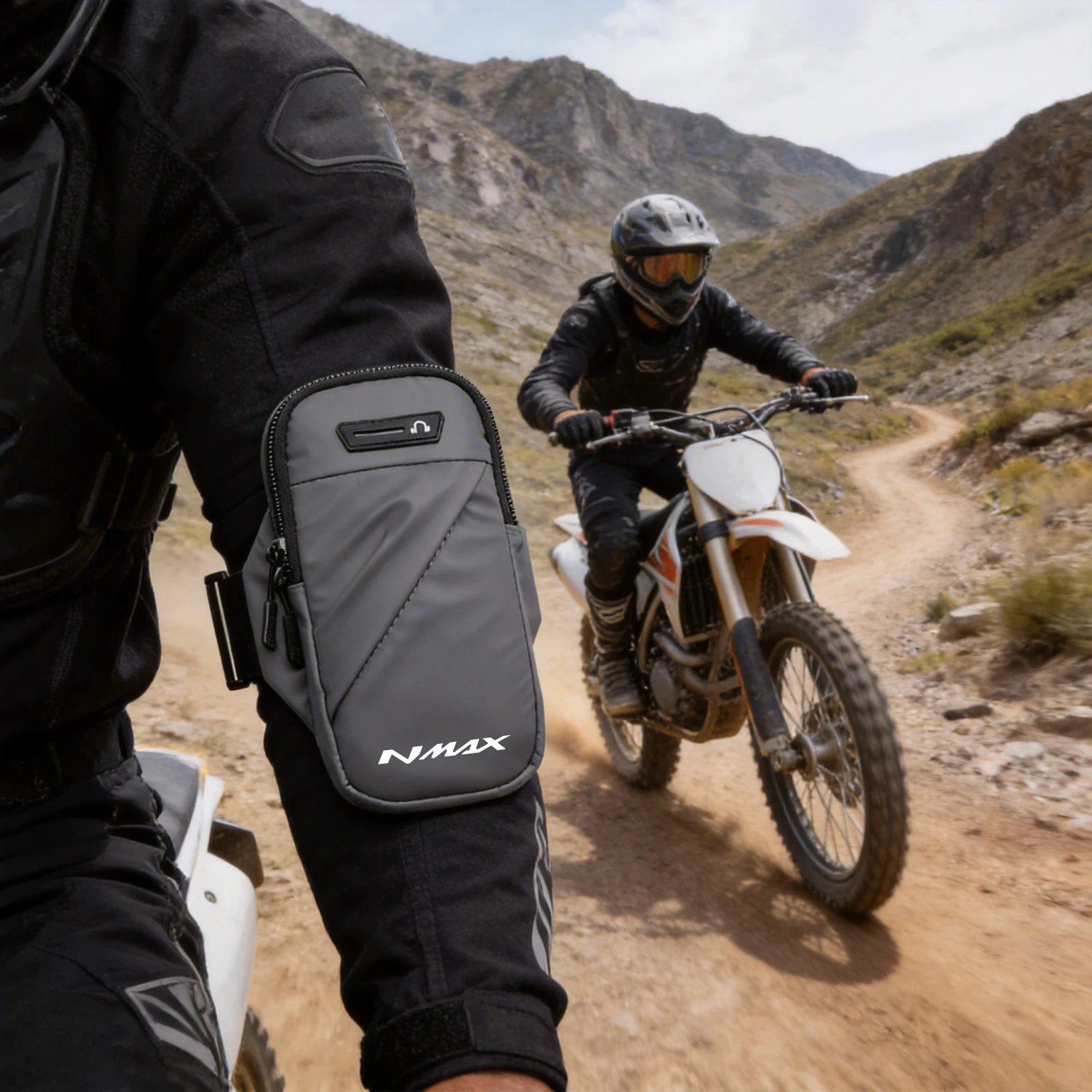 

For YAMAHA NMAX 155 NMAX 125 N-MAX 150 N-MAX 155 2015-2025 Motorcycle Bag Phone Arm Bag Waterproof Breathable Sports Phone Bag