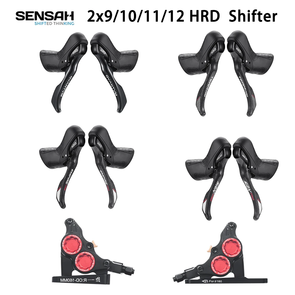 New SENSAH HRD 2X9/2X10/2X11S/2X12S/1X11S/1X12S Hydraulic Shifter Road Bike Hydraulic Disc Brake With 4-Piston