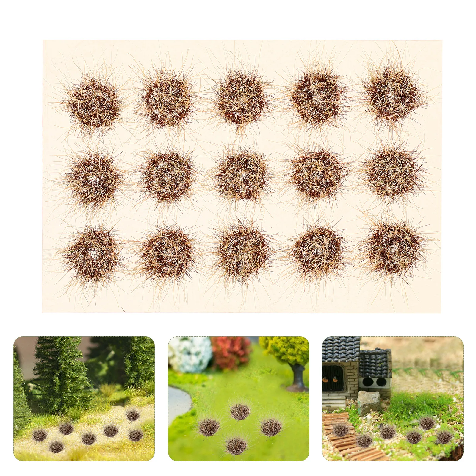 

Artificial Grass Cluster for DIY Miniature Landscapes Realistic Simulation for Crafts Modeling Flocking Grass Tiny Fake Flowers