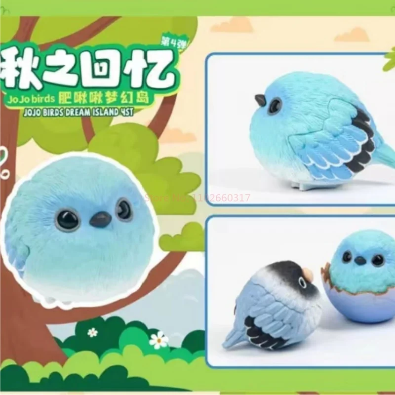 Asli Jojo Bird Dream Island Seri 4 Kotak Buta Figur Jojo Gemuk Hadiah Mainan Ornamen Kotak Misterius Periferal Burung Kawaii
