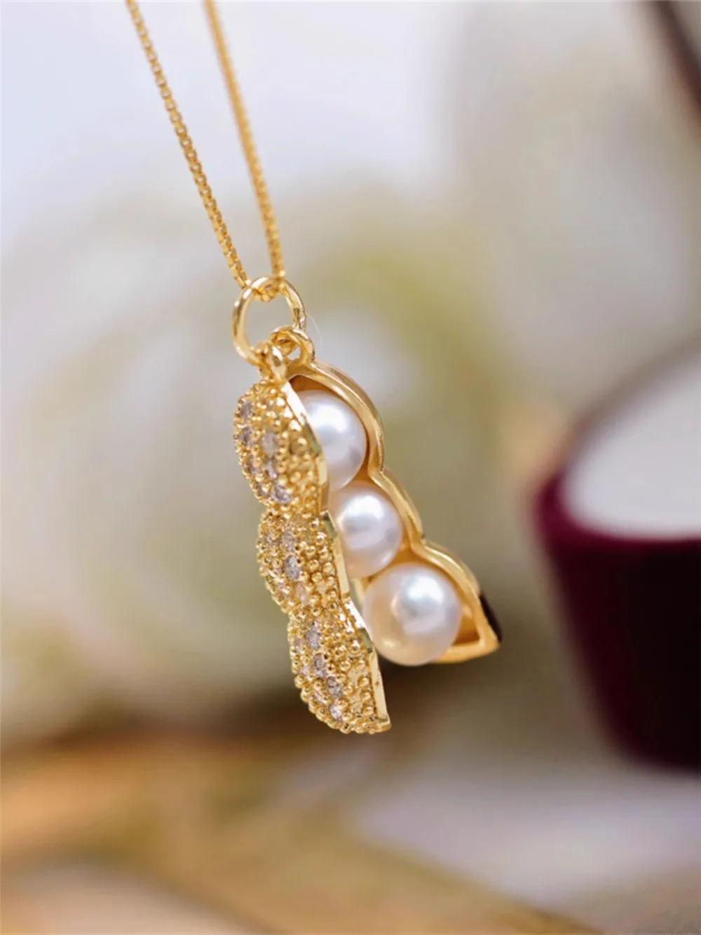 DIY Accessories 18K Bag Gold and Copper Thick Gold Plated Pod Multi-bead Pendant Work in Progress Gold 4.5-5. 5mm