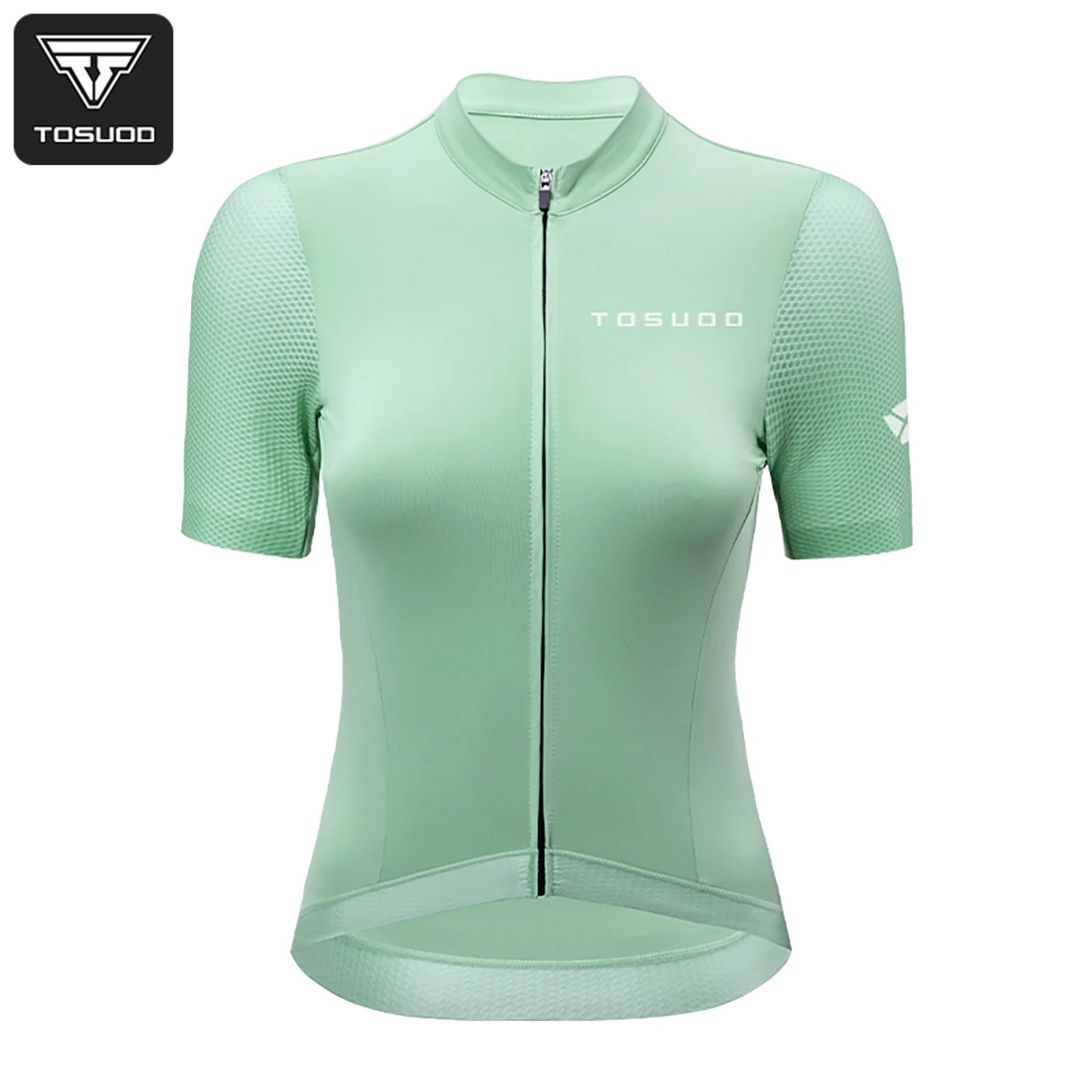 

TOSUOD женский велосипедный трикотаж, дышащий, удобный, гоночный велосипедный трикотаж с короткими рукавами, светоотражающая защитная спортивная рубашка, уличная одежда