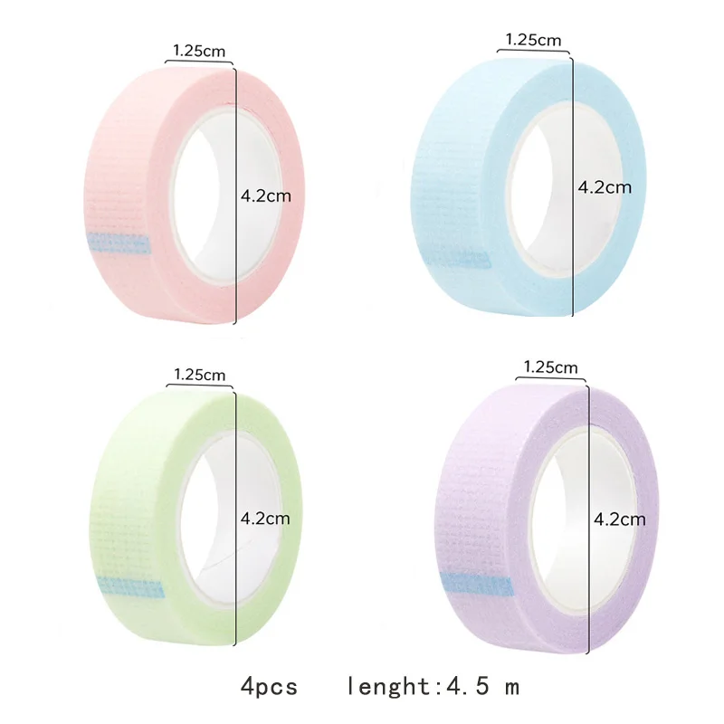 4 Pcs  Eyelash Extension Lint Free Eye Pads Makeup Tape Under Eye Pads Paper Tape For Grafting False Lash Patch Make Up 2028