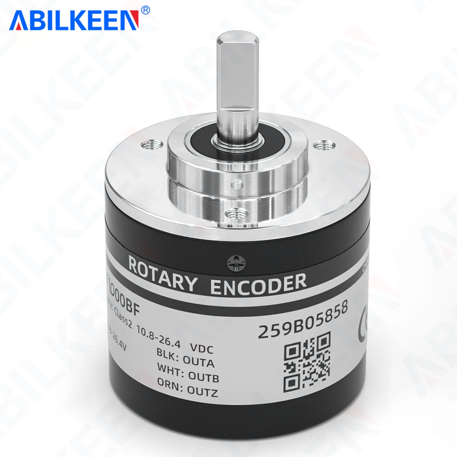 ABILKEEN TRD-2T 38mm Incremental Rotary Encoder 6MM Solid Shaft 100~2500 PPR Pluse Magneto Electric Rotary Encoder
