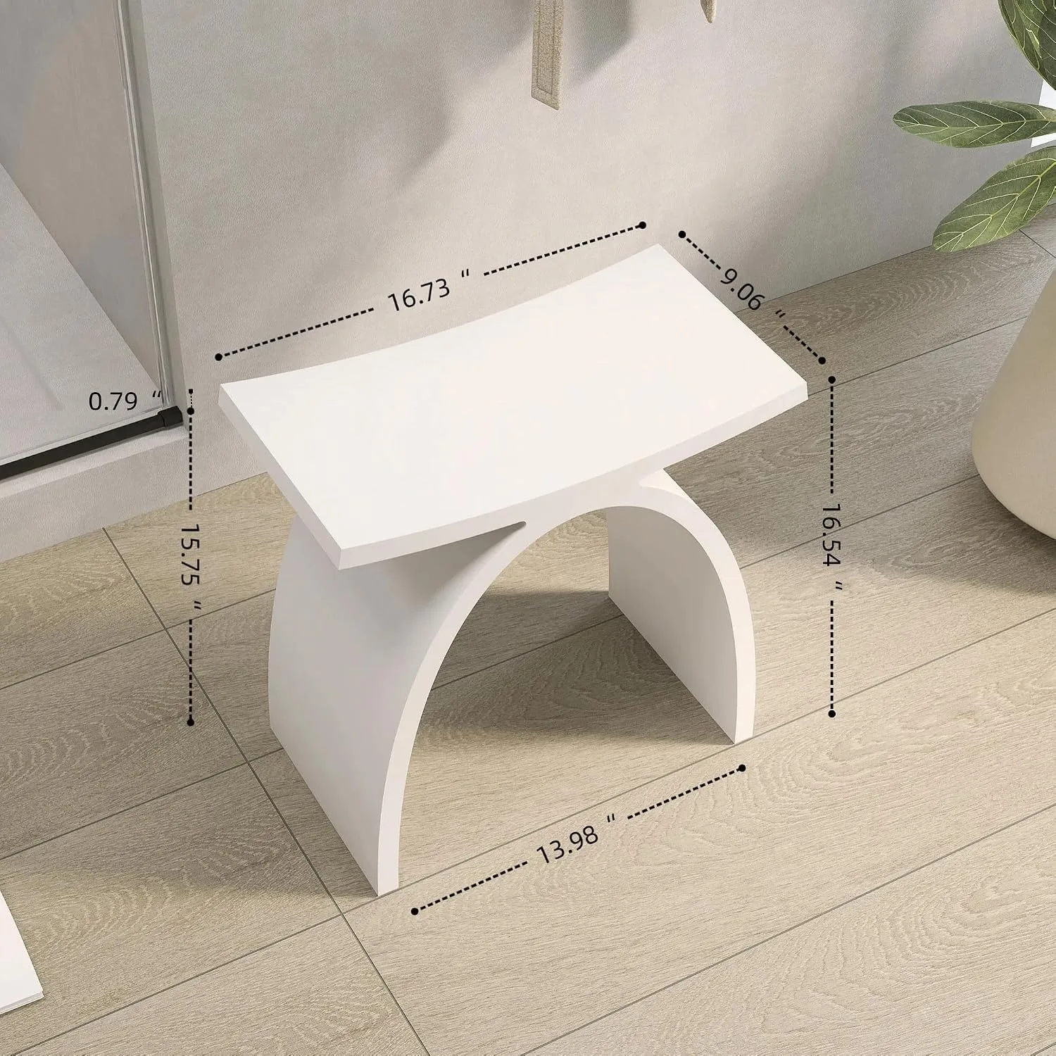Bathroom Shower Chair for Inside Shower  Stone Resin Bathroom Shower Stool with 400 lb Capacity, Customized
