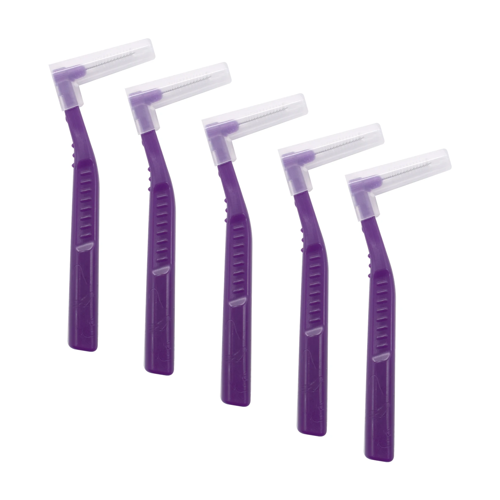 5pcs/set L-shaped Interdental Brush Toothpick Oral Hygiene Care Cleaning Teeth Dental Floss