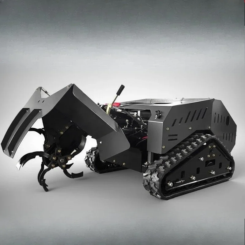 Micro tiller remote control type floor hoist, trencher crawler type