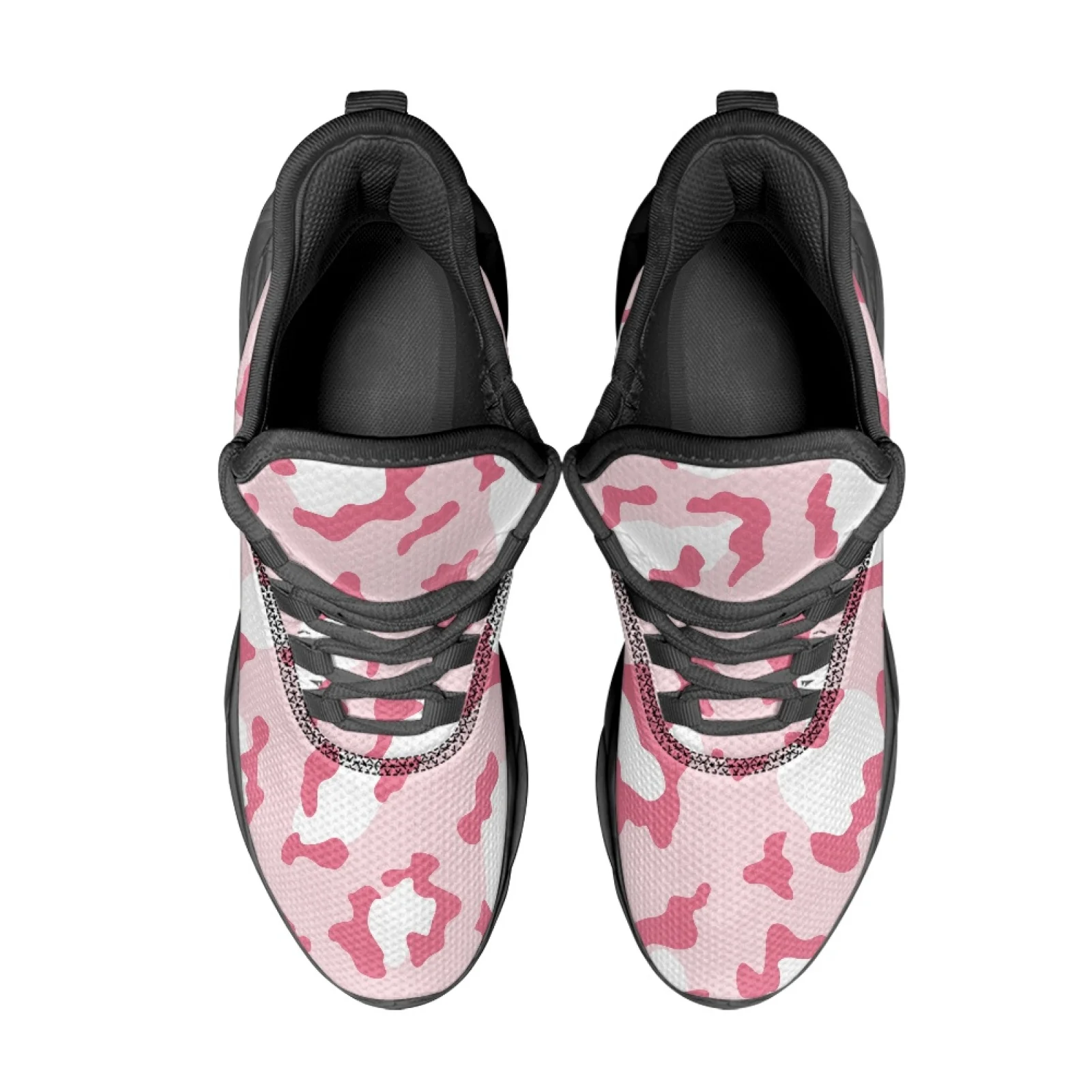 PENSTROLL Pink White Leopard Blade Sneakers Mesh & EVA Athletic Shoes Durable Blade Men's Sports Shoes for Walking