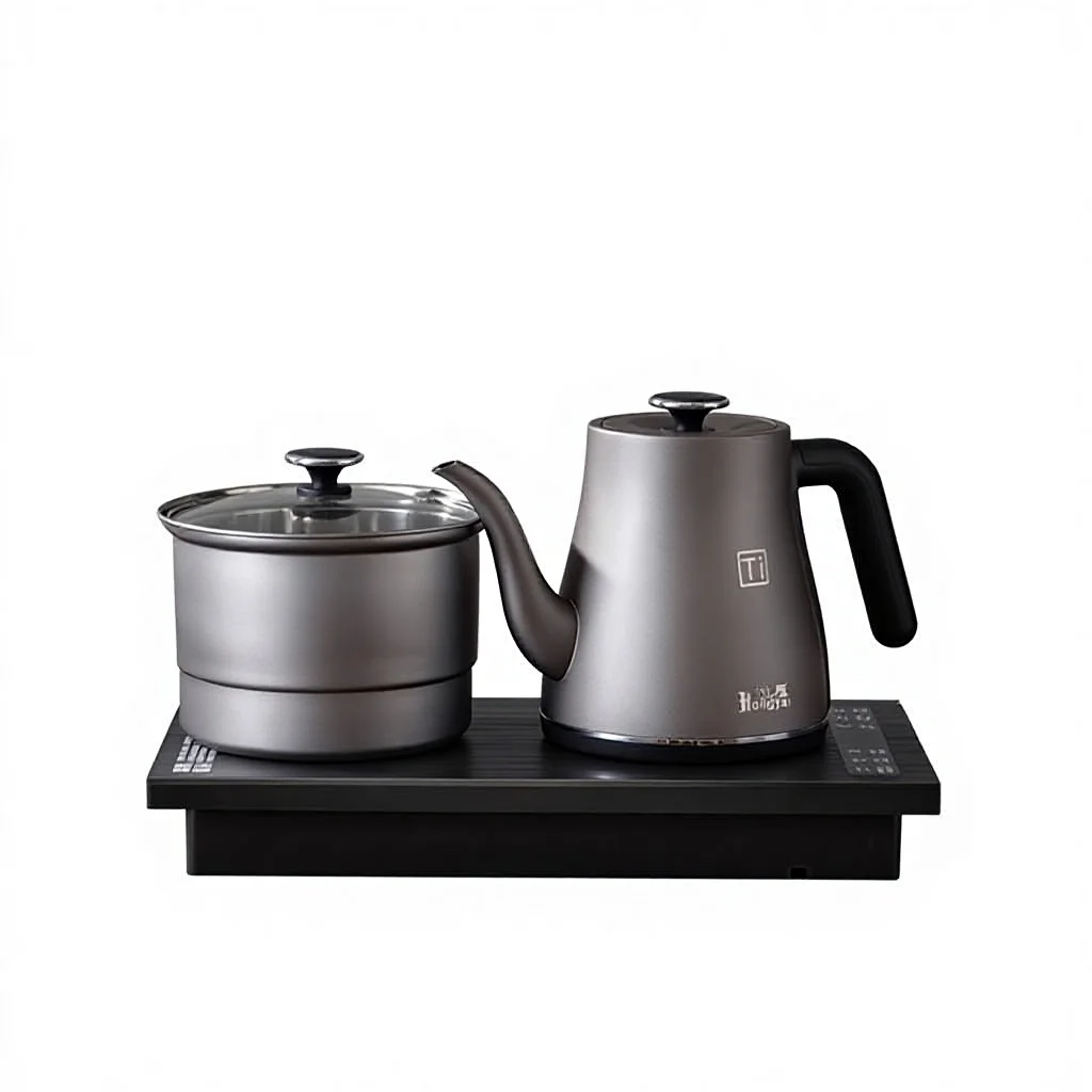 Pure Titanium Fully Automatic Bottom-Fill Electric Kettle Tea-Table Built-In Insulated All-in-One Tea Maker Brewing Temperature