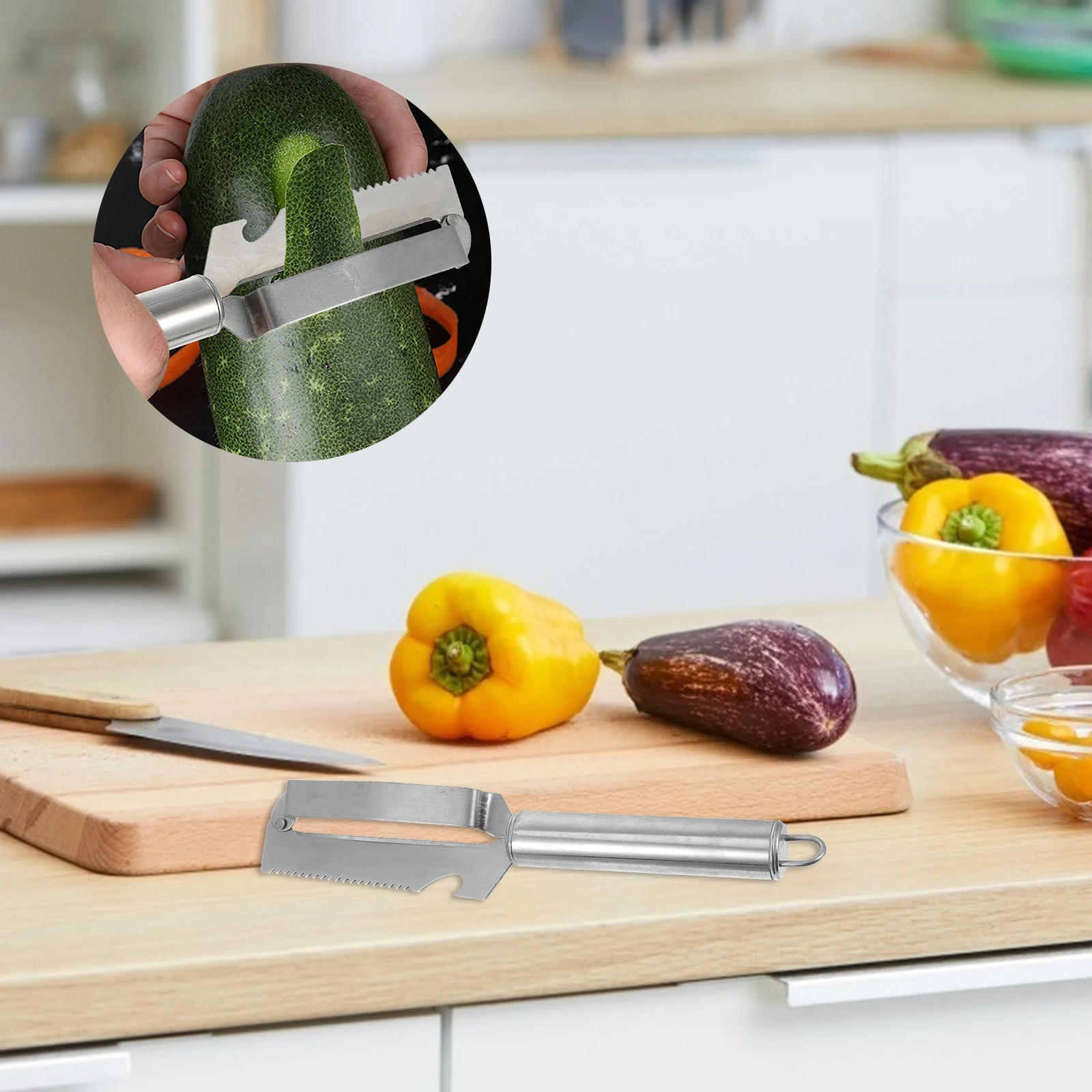 

2Pcs Mango Stainless Steel Fruit Vegetable Peelers Kitchen Gadgets Vegetables Fruit Peelers Mango Cucumber Carrot Tools