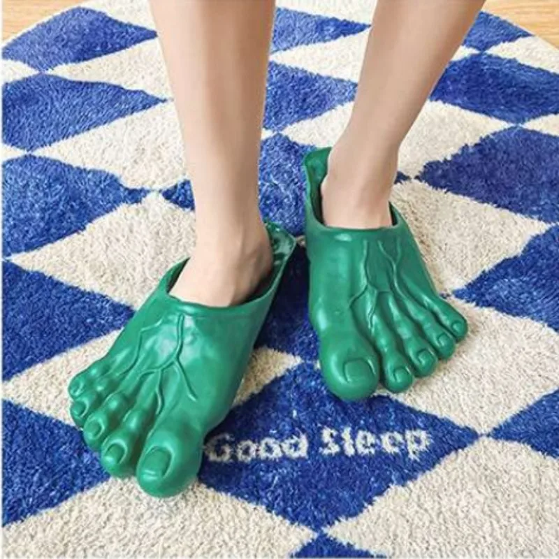

New Hulk Slippers: Extra Soft Base with Big Size Options. Combines Comfort with Fun Design for Cosplay & Home Wear